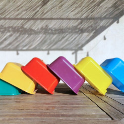 Cuvette carrée colorée