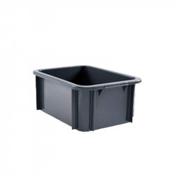 Bac de rangement gris