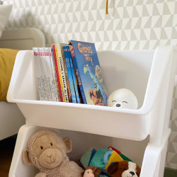 Casier de rangement blanc