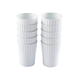 Lot de 10 verres blancs...